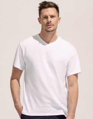 Heren T-shirt Sols V-Neck Victory